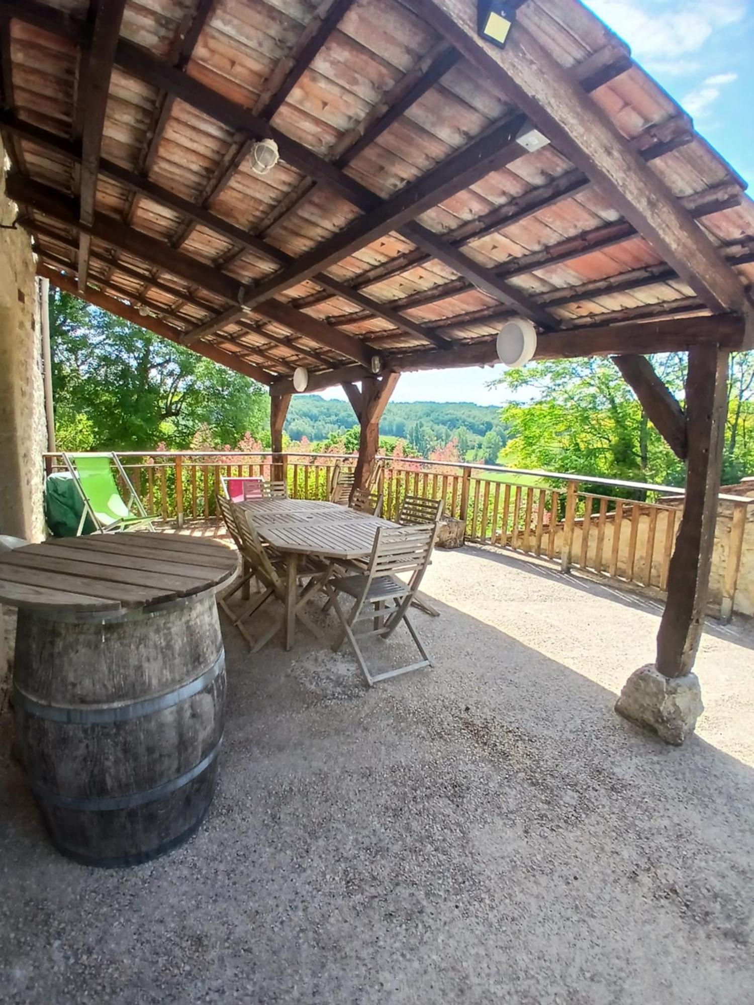 Maison de vacances Le Mas des papillons Fargues  Exterior foto